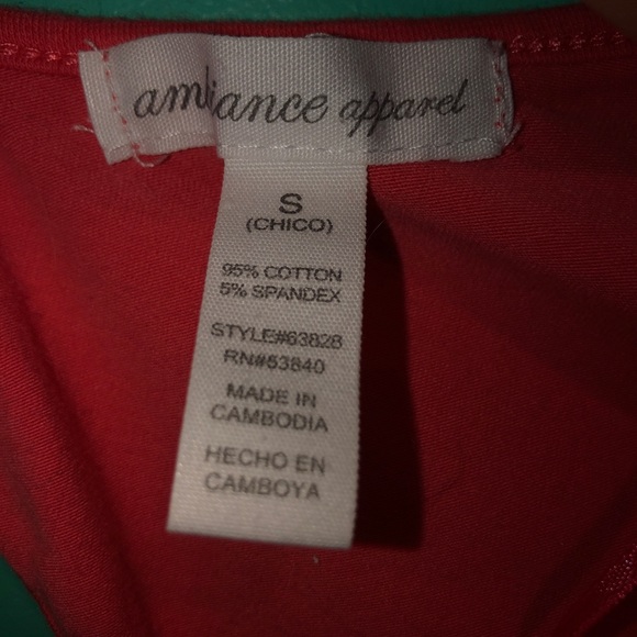 coral summery cropped tee! - Picture 3 of 3